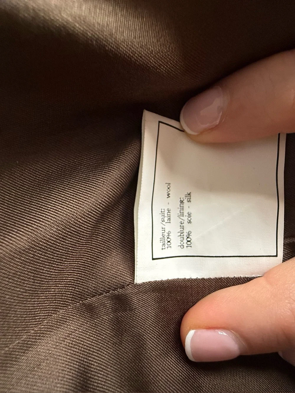 CHANEL Brown Double-Breasted Blazer & Skirt Set, Gold Buttons (Approx Size 2/4)